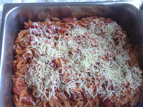 eating food - spagehtti