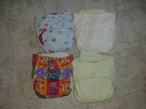 My new diapers - i made these 4 pockets yesterday