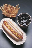 Fries - Hot Dog, Fries & a coke