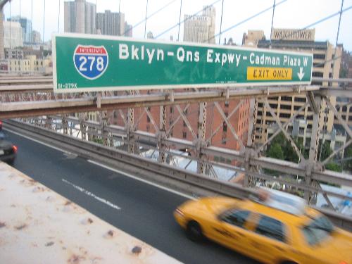 Brooklyn-Queens Expressway - The Brooklyn-Queens Expressway in motion