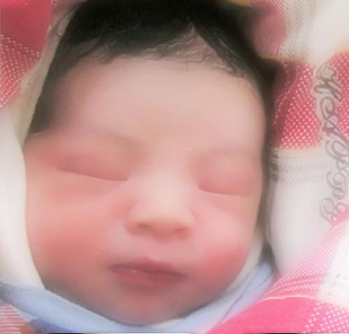 my son - he has just born photo.