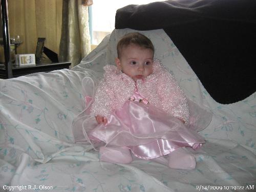 Sweet Savanna - She looks like grandpa&#039;s princess in her pink frilly dress.