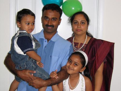 Our family - taken on Tanmay's 2nd Birthday