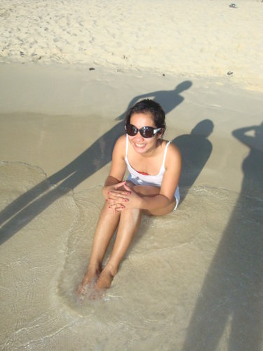 boracay beach philippines  - This picture was taken during my vacation in boracay last month. This is a stolen shot!! hahaha!