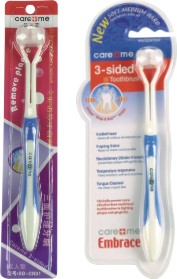triple toothbrush - brush your teeth with our 3 sided toothbrush