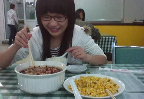 Food~` -  The photo is I fist go to TangShan to find my friend at her shool this is best food...