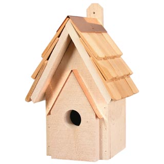 Wooden bird house - Classic wooden bird house.