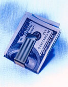 Money - Picture of money clippd in a money clip