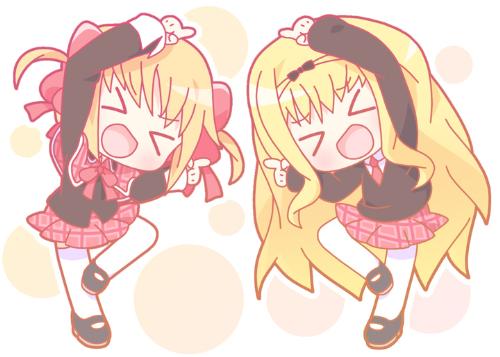 Bara–baransuu! - In Shugo Chara anime series, Rima Mashiro is a very cute and beautiful girl with an attitude. She dislikes people who are doing very bad jokes. In reality, she loves gag shows especially Magazine Gag Manga Daio. 'Bara-baransuu' (Balancing Balance), which was popular in the anime called Dragon Ball Z, became her signature phrase in the anime. In this picture, she's doing it with Yaya.