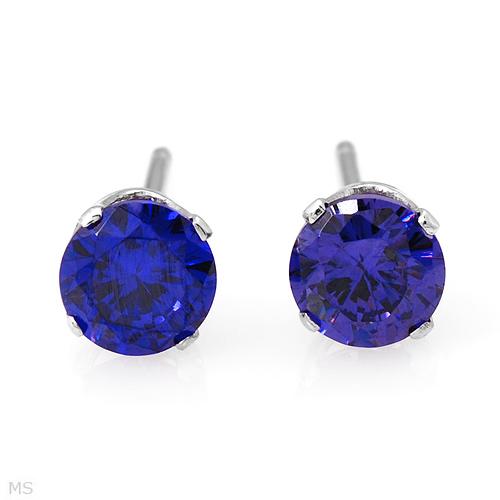 Sapphire Earrings I Won For Mom.  - Aren't they wonderful?