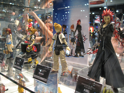 Kingdom Hearts action figures - some figures at the Tokyo game show