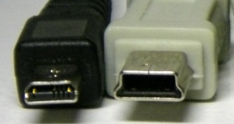 micro vs mini USB - The difference between the micro and the mini USB.