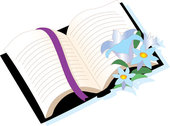 Bible - Bible with flowers on the front