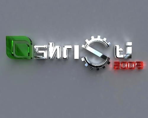 Logo - This is the logo of the Techno Festival in my college. I have designed it in Alias Maya