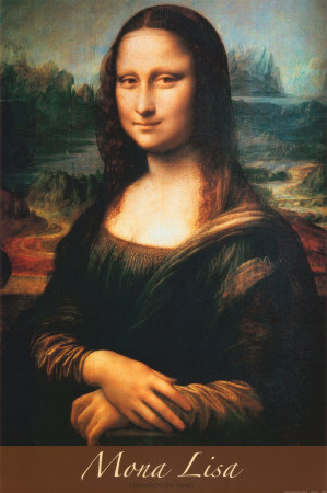 The Mona Lisa - The Mona Lisa,notice she does not have eye brows.