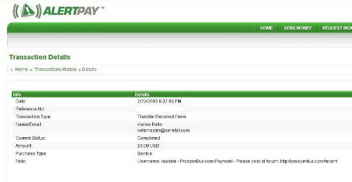 Prosperbux 1st payment - Prosperbux is not a scam, I've got my first payment :)