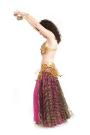 Belly dancing maroon and gold costume - This is a stunning picture of a belly dancer in pose. Very majestic.