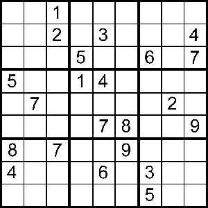 sudoku puzzle - sudoku puzzle to solve