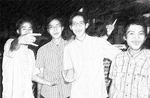 Sketch - This picture is not a sketch but a photoshop edited image. i have done it as a regard to my friends and the friendship.