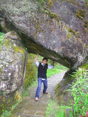 Slim Superman - I went to darjeeling, this is a picture taken in Rock Garden
