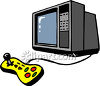 Playing video game - Playing video games are fun.