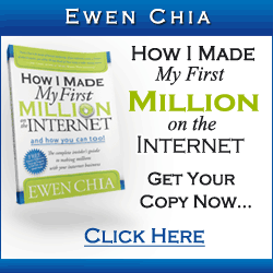 Book Cover for How I made my first Million - This is the cover of Ewen Chia&#039;s new book on exactly how he made his first million using the internet. You get part of the book to read for free, so it&#039;s a no brainer to try it out now.