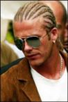 David Beckham - David with canerow hairstyle