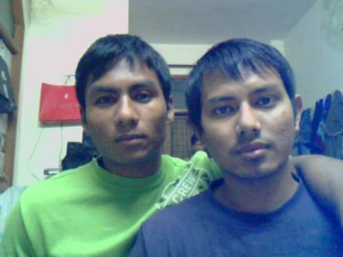 Friendship -  The one with blue is me and the other one is my friend.