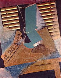 Decoupaged art - This is decoupaged art by Juan Gris