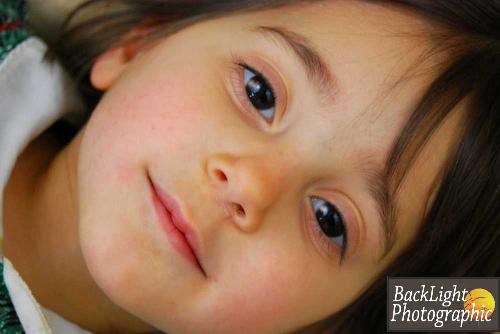 Christy - My little model friend! She is quite squirmy though lol!