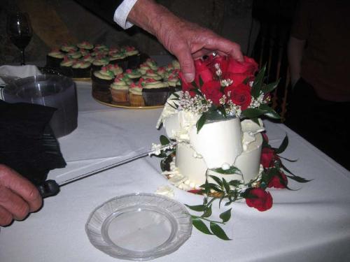 Wedding Cake - Wedding Cake being cut