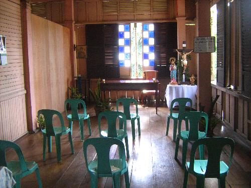 Second floor of a century old house - the altar at the second floor