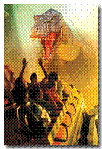 Fun times at Jurassic Park - The Jurassic Park ride at Universal Studios