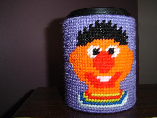 Elmo Bank - Purple Elmo bank made with plastic canvas.