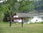 reading - relaxing in the park while reading a book