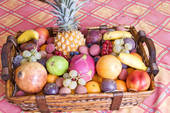 Fruit Basket - Fruit Basket filled with a variety of fruits