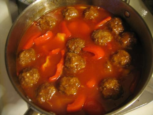 Sweet & Sour Meatballs - This one i made for our lunch..so yummy!!!