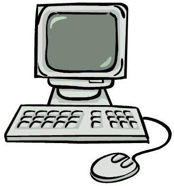 computer - A cartonized photo of a computer