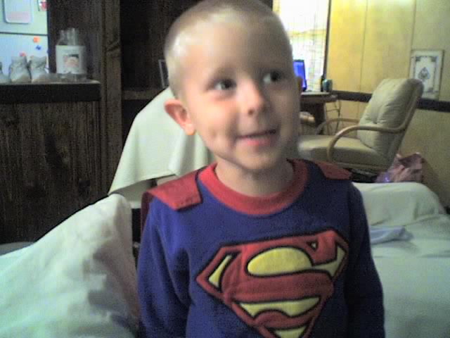 Superman - My son as superman, isn't he cute?