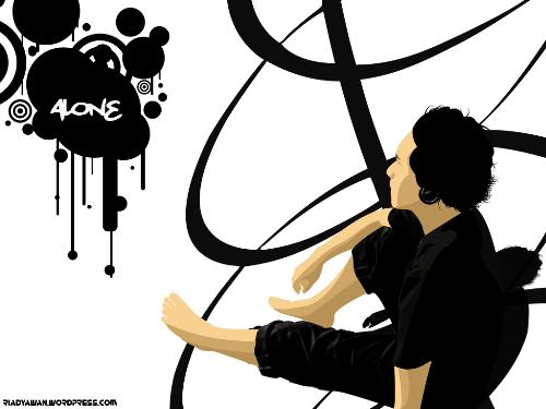 Black n' White - this is my first vector-art, but i decide to crate it with photoshop, not illustrator...
