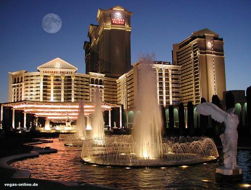 nice palace - caesars palace at night