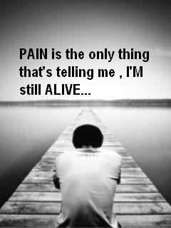 Alive - I think that this picture expresses my life the best and it also shows the lonelyness in my life..!!!