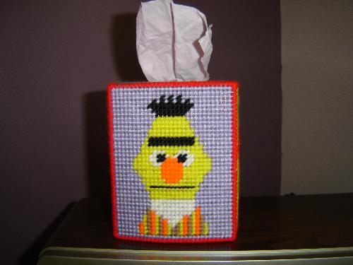 Tissue Cover - Craft made with plastic canvas.