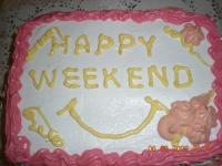 cake - a happy weekend cake. do you want some?