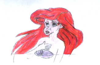 My first drawing of Ariel - The little mermaid came to life out of my hand... i was so happy about this first Disney Drawing (and first drawing from me in the last 5 years at least).