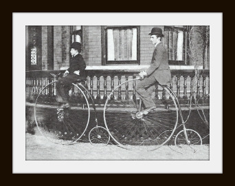 When did you learn how to cycle? - Olden days bycycle