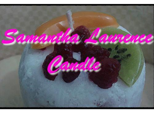 fruit field cake candle - a creation from Samantha Laurence Canlde