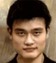 funny picture - This is a funny picture, it's about Yao ming and Liyuchen, the super girl of china.