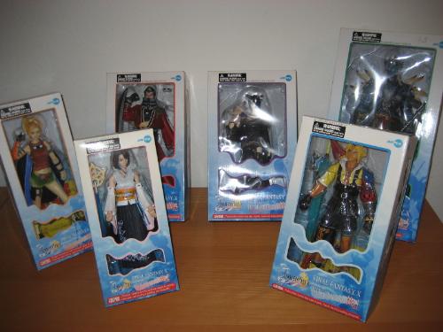 Final Fantasy X figures - the full range of Final Fantasy X figures