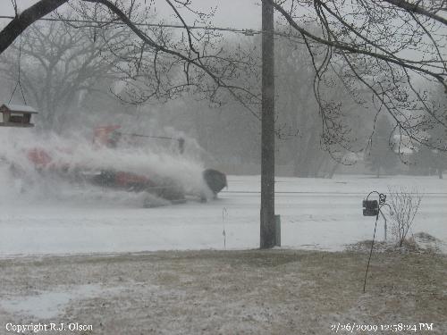 SnowPlow in a storm - Had a foot of snow fall in 4 hours time recently here in Minnesota. SnowPlow in a storm - Had a foot of snow fall in 4 hours time recently here in Minnesota.